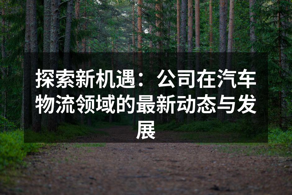 公司物流中心的现代化仓储设施