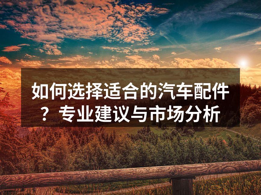 高质量的汽车配件
